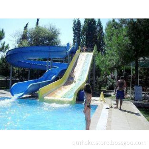 Combination Kid Water Slides Open Tube Spiral Water Slide F